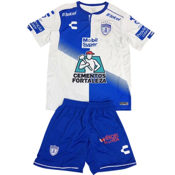 Maillot Football Pachuca Domicile Enfant 2018-19 Bleu Blanc